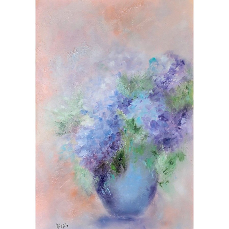 Styles En Peinture Galerie arnaud | Le Bouquet D'Hortensias Bleus