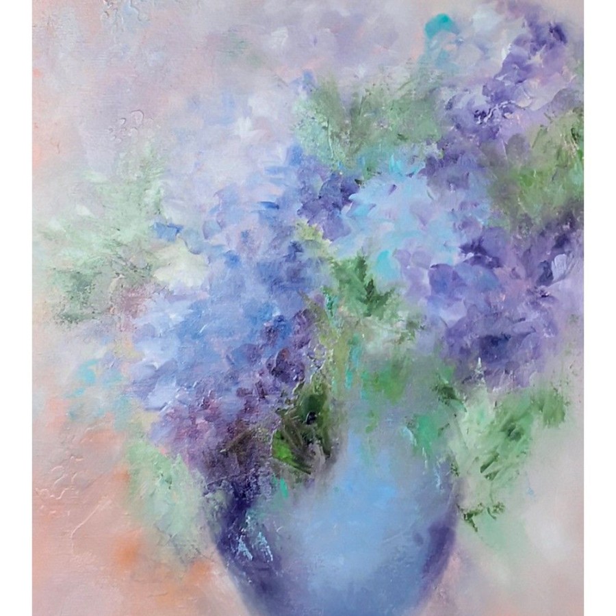 Styles En Peinture Galerie arnaud | Le Bouquet D'Hortensias Bleus