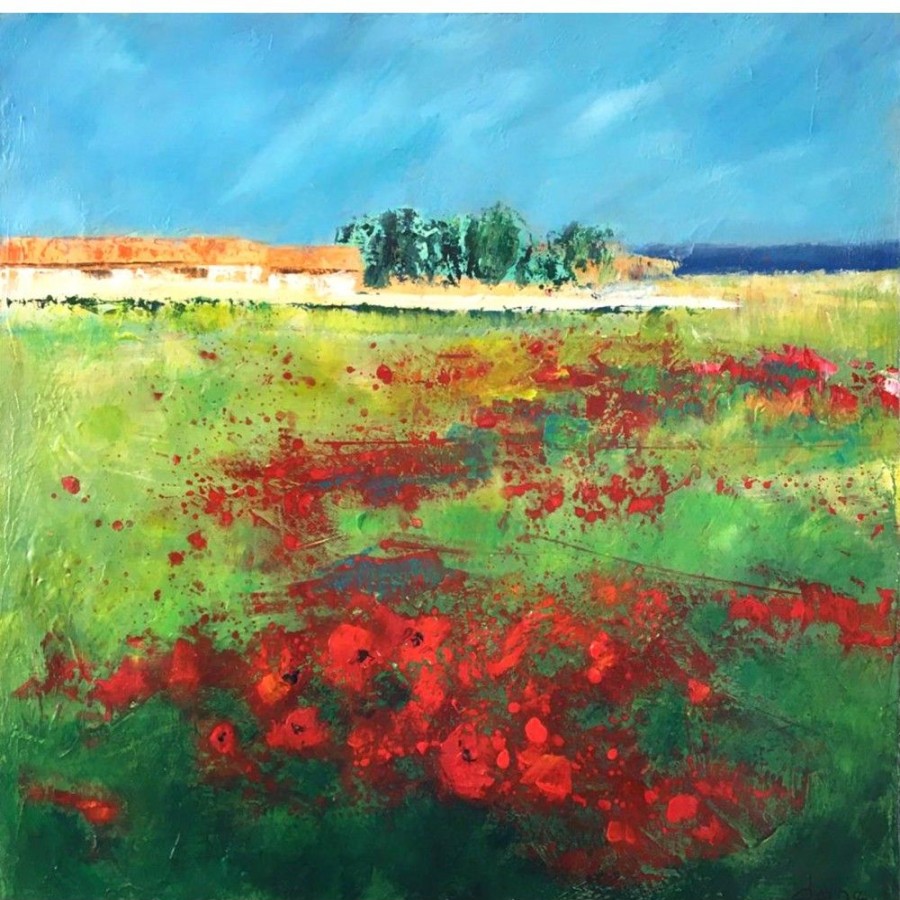 Styles En Peinture Galerie arnaud | Coquelicots Sur L'Ile De Re