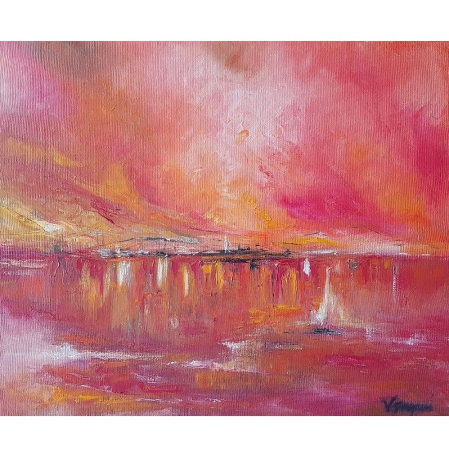 Styles En Peinture Galerie arnaud | Crepuscule Rouge