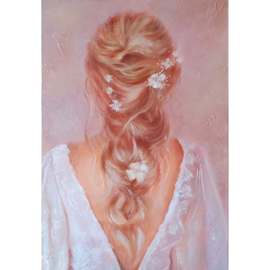 Styles En Peinture Galerie arnaud | Tresses Et Fleurs Blanches