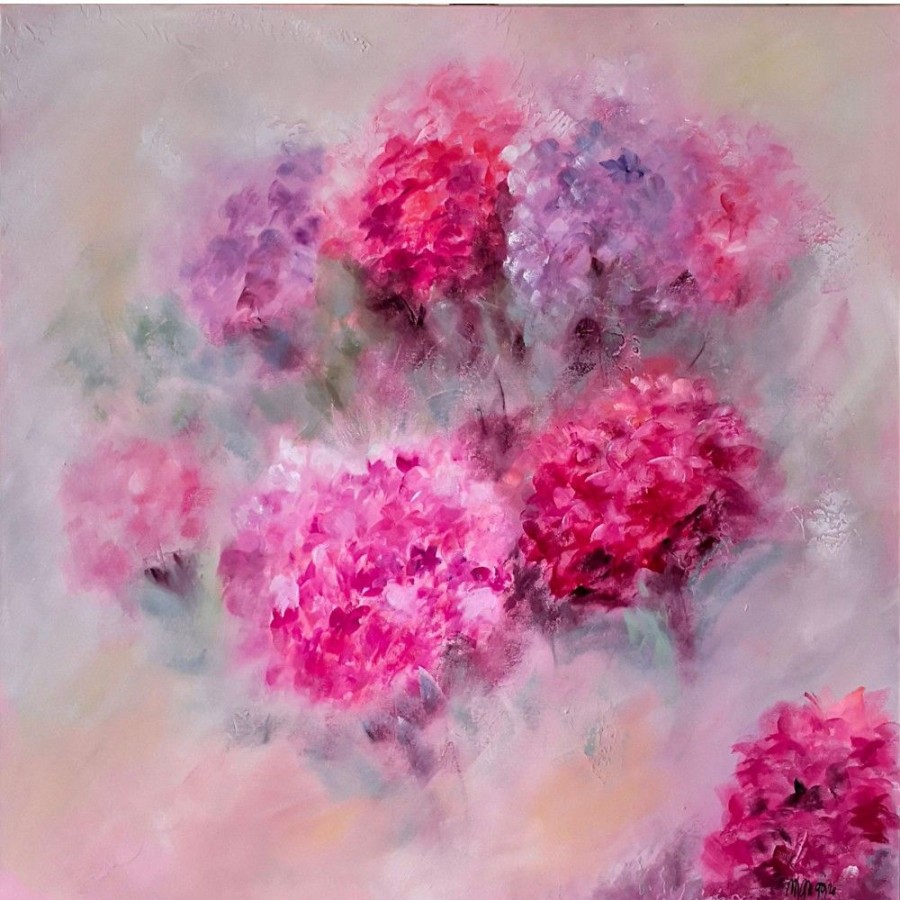 Styles En Peinture Galerie arnaud | Envolee D'Hortensias