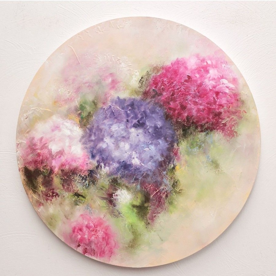 Styles En Peinture Galerie arnaud | Rond D'Hortensias